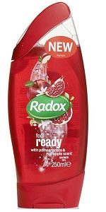 Radox Shower Gel Feel Ready With Pomegranate & Red Apple Scent 250 ml