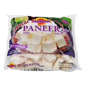 Nanak Malai Paneer Cheese Cubes 400 g (Frozen)