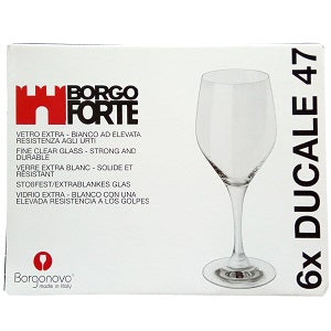 Borgonovo Ducale 47 Glassware Fine Clear x6