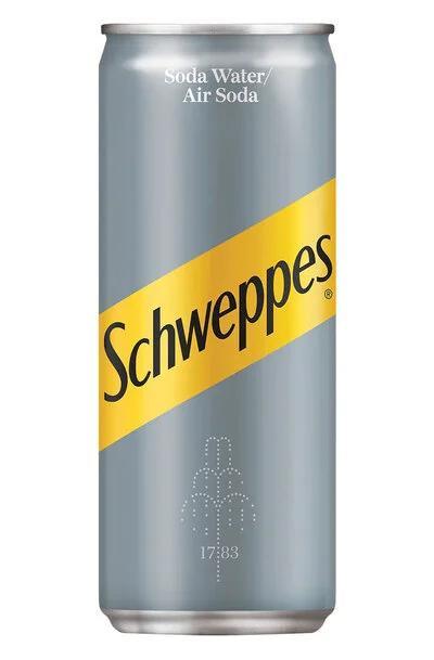 Schweppes Soda Water Can 33 cl x12