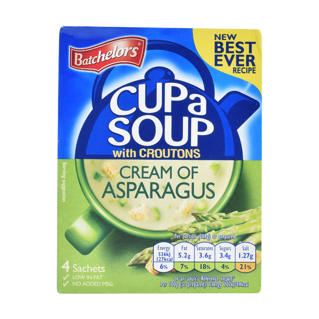 Batchelors Cup A Soup Cream of Asparagus with Croutons 104 g