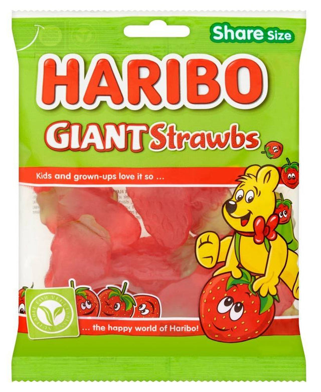 Haribo Giant Strawbs 140 g