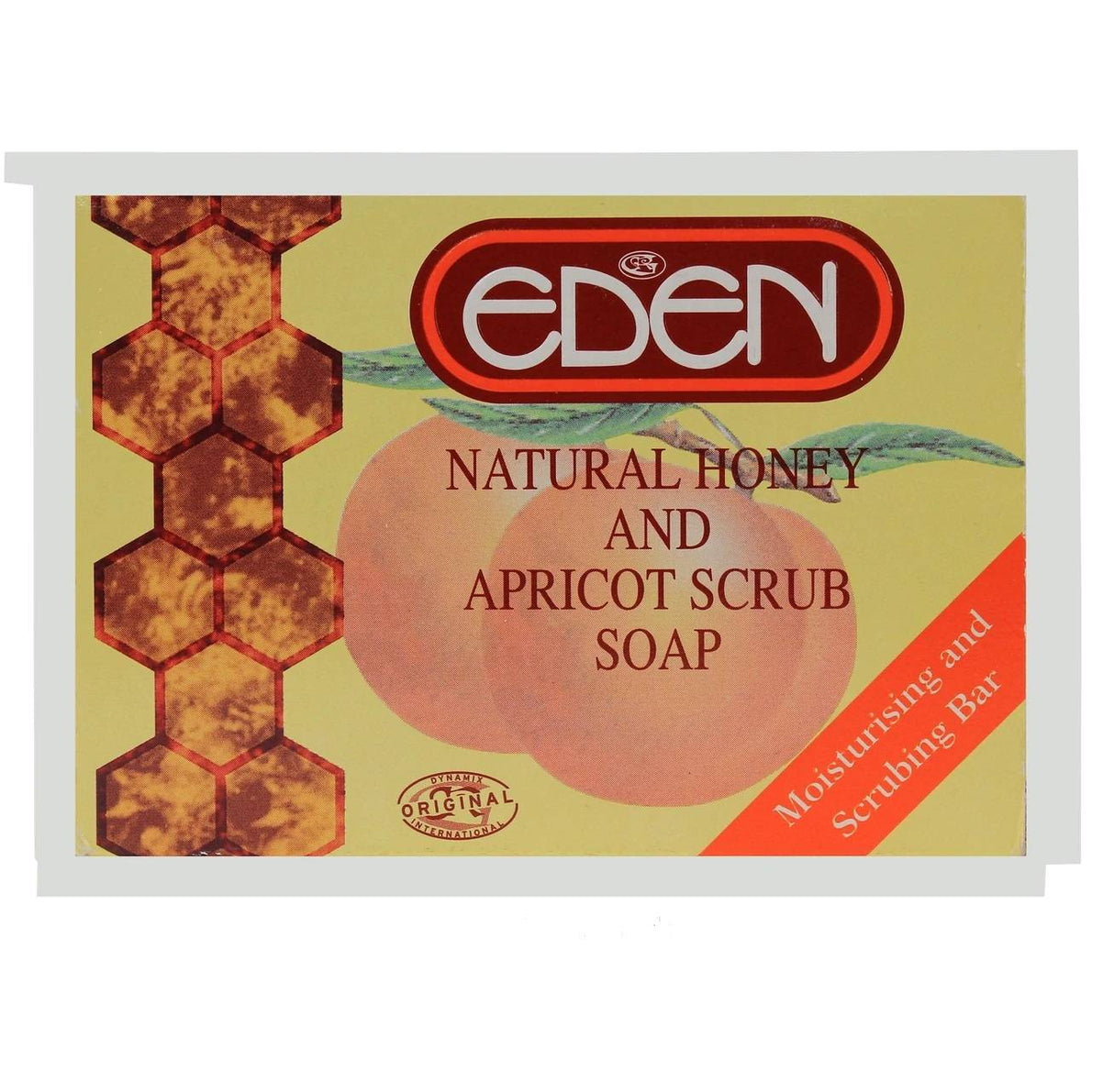 Eden Natural Honey & Apricot Scrub Soap 150 g x3