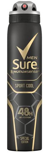 Sure Anti-Perspirant Deodorant Spray Men Motion Sense Sport Cool 250 ml