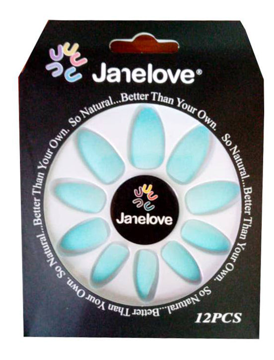 Jane Love Nails + Glue x12 - Sky Blue (Matte)