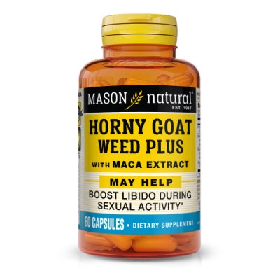 Mason Natural Horny Goat Weed Plus With Maca Extract 60 Capsules