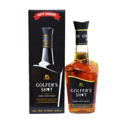 Golfer's Shot Barrel Aged Whisky Gift Pack 75 cl