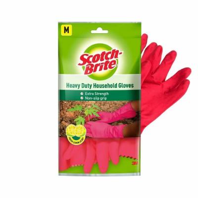 Scotch Brite Lemon Scented Heavy Duty Gloves Small