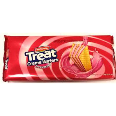 Britannia Treat Strawberry Cream Wafers 150 g