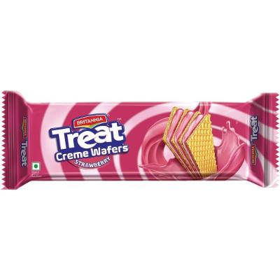 Britannia Treat Strawberry Cream Wafers 75 g