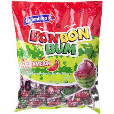 Colombina Clear 2 Watermelon Bubble Gum Pops 816 g x45
