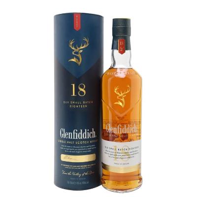 Glenfiddich Single Malt Scotch Whiskey Aged 18 Years 70 cl x12