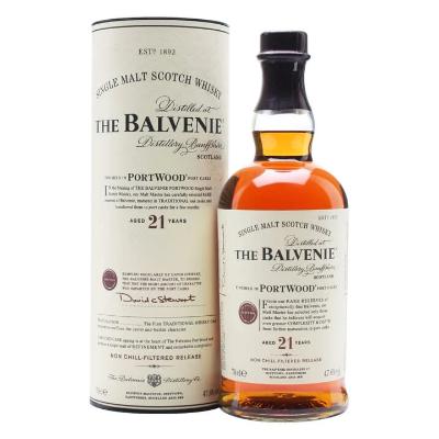 The Balvenie Single Malt Scotch Whisky PortWood Port Cask Aged 21 Years 70 cl x3