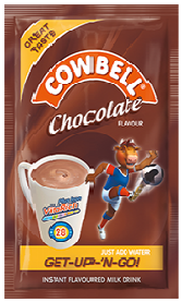 Cowbell Instant Filled Milk Powder Chocolate 14 g x10