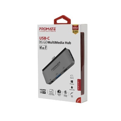 Promate Cable PadHub-Pro Grey