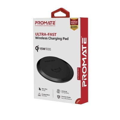 Promate Charger AuraPad-15W Grey