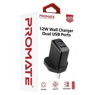 Promate Charger BiPlug UK Back