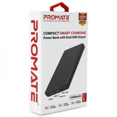 Promate Charger Bolt-10 Black