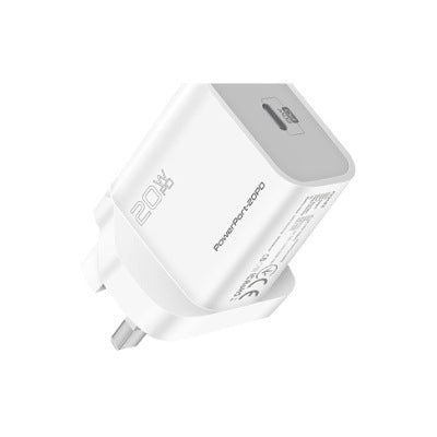 Promate Charger PowerPort-20PD UK - White