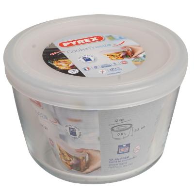 Pyrex Cook & Freeze Glass Round Dish With Lid 1.6 L 1559001