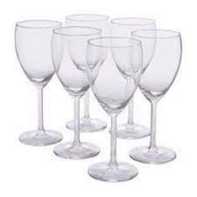 Hana Wine Glass Art No.R10808/Bhb6 x6