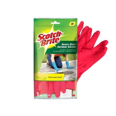 Scotch Brite Heavy Duty Gloves Lemon Scented - Medium