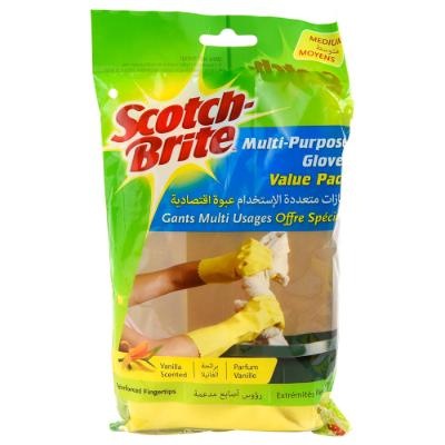 Scotch Brite Multi-Purpose Gloves Value Pack Vanilla Scented - Medium