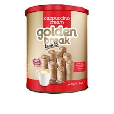 Golden Break Cappuccino Cream Wafer Rolls 400 g