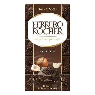 Ferrero Rocher Hazelnut Dark Chocolate 55% 90 g