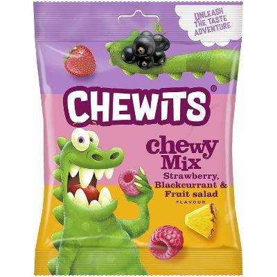 Chewits Strawberry, Blackcurrant & Fruit Salad Chewy Mix 120 g