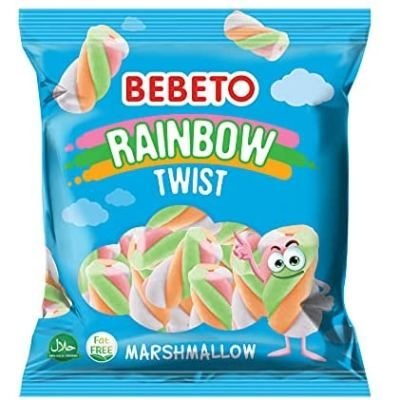Bebeto Rainbow Twist Marshmallows 130 g