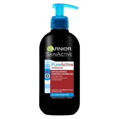 Garnier Pure Active Charcoal Anti-Blackhead Cleansing Gel 200 ml