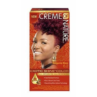 Creme Of Nature Burgundy Blaze Exotic Shine Color With Argan Oil Hair Kit