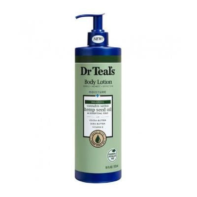 Dr Teal's Body Lotion Relaxing Cannabis Sativa Hemp Seed Oil Moisture 532 ml