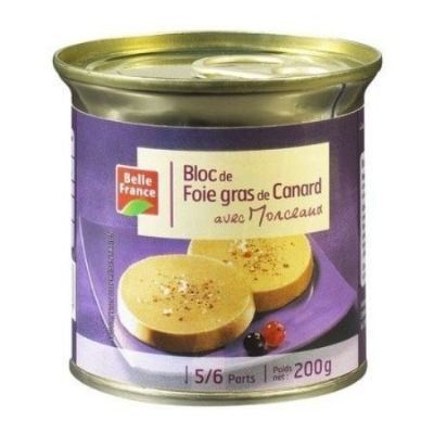 Belle France Bloc De Foie Gras De Canard (Duck) 30% 200 g