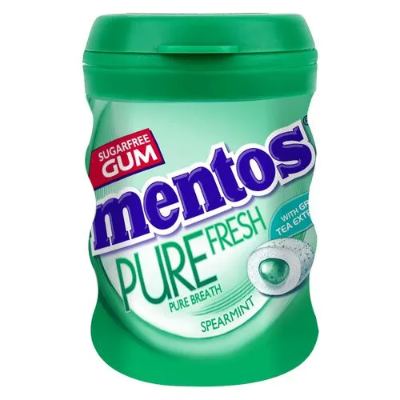 Mentos Chewing Gum Pure Fresh Spearmint Sugar-Free 87.5 g x50