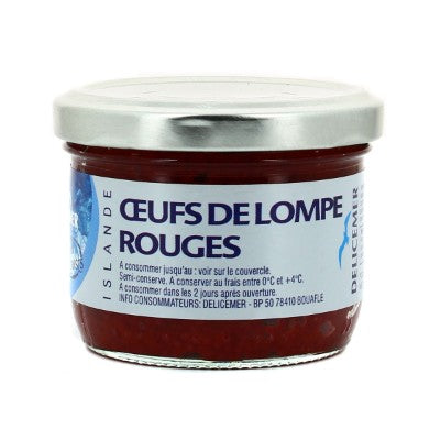 Delicemer Oeufs De Lompe Rouges 100 g (Lumpfish Caviar - Red)