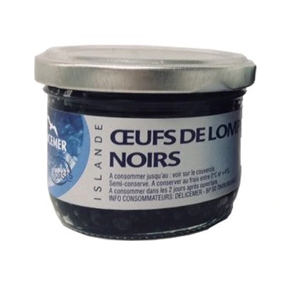 Delicemer Oeufs De Lompe Noirs 100 g (Lumpfish Caviar - Black)