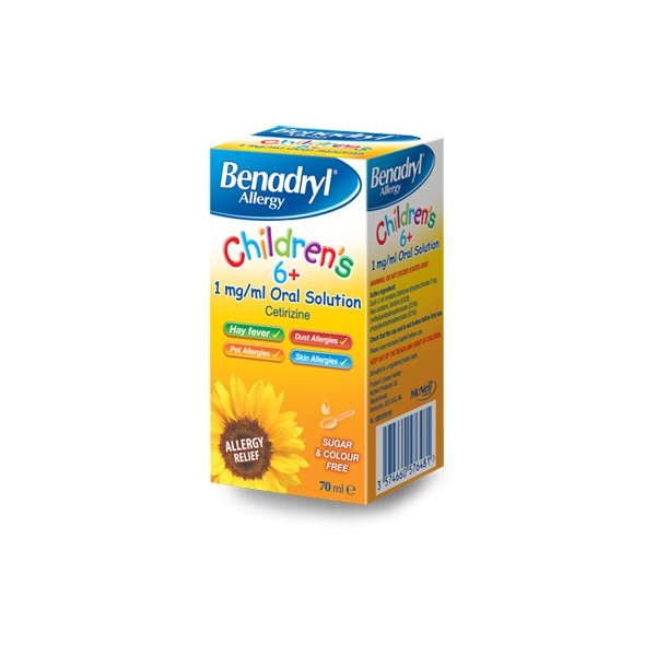 Benadryl Allergy Children Syrup 70 ml