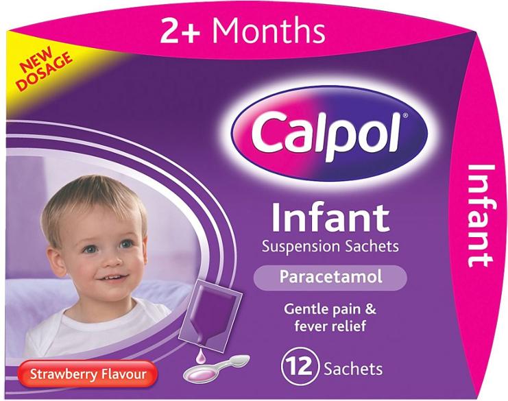 Calpol 2 Months + Infant Suspension 12 Sachets
