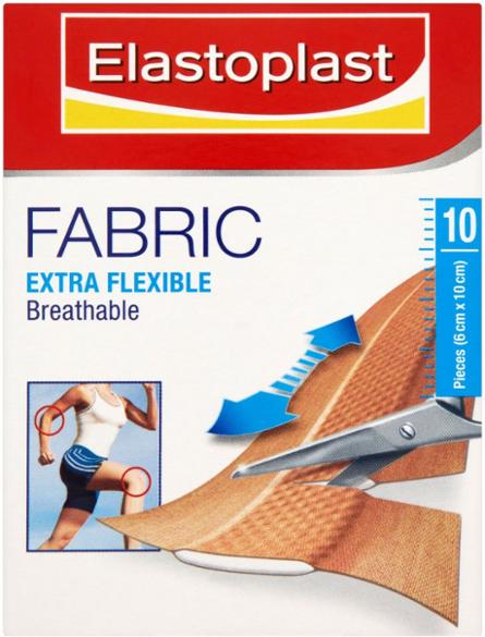 Elastoplast Waterproof Fabric Plaster Strips, 18 Strips