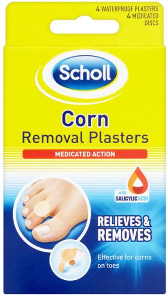 Scholl Corn Removal Plasters 4 Strips