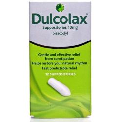 Dulcolax 10 mg 12 Suppositories