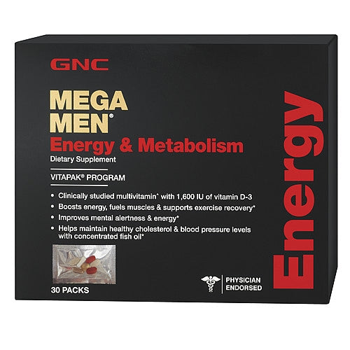GNC Mega Men Energy & Metabolism 30 Capsules