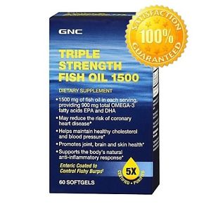 GNC Total Strength Fish Oil 1500 60 Soft Gels