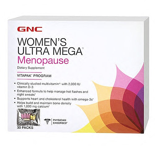 GNC Womens Ultra Mega Menopause 30 Packs