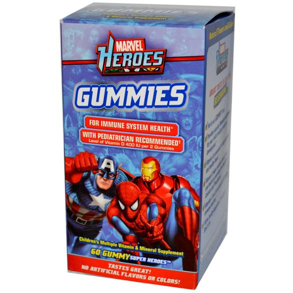 Marvel Heroes Multivitamin Gummies 60 Chewables