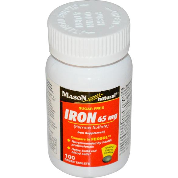 Mason Iron 65 mg 100 Tablets