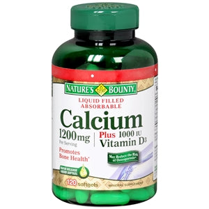 Nature's Bounty Calcium 1200 mg With Vitamin D3 120 Tablets