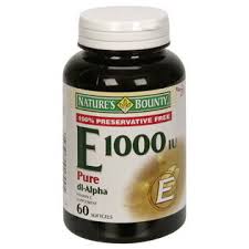 Nature's Bounty Vitamin E 1000 IU 60 Soft Gels